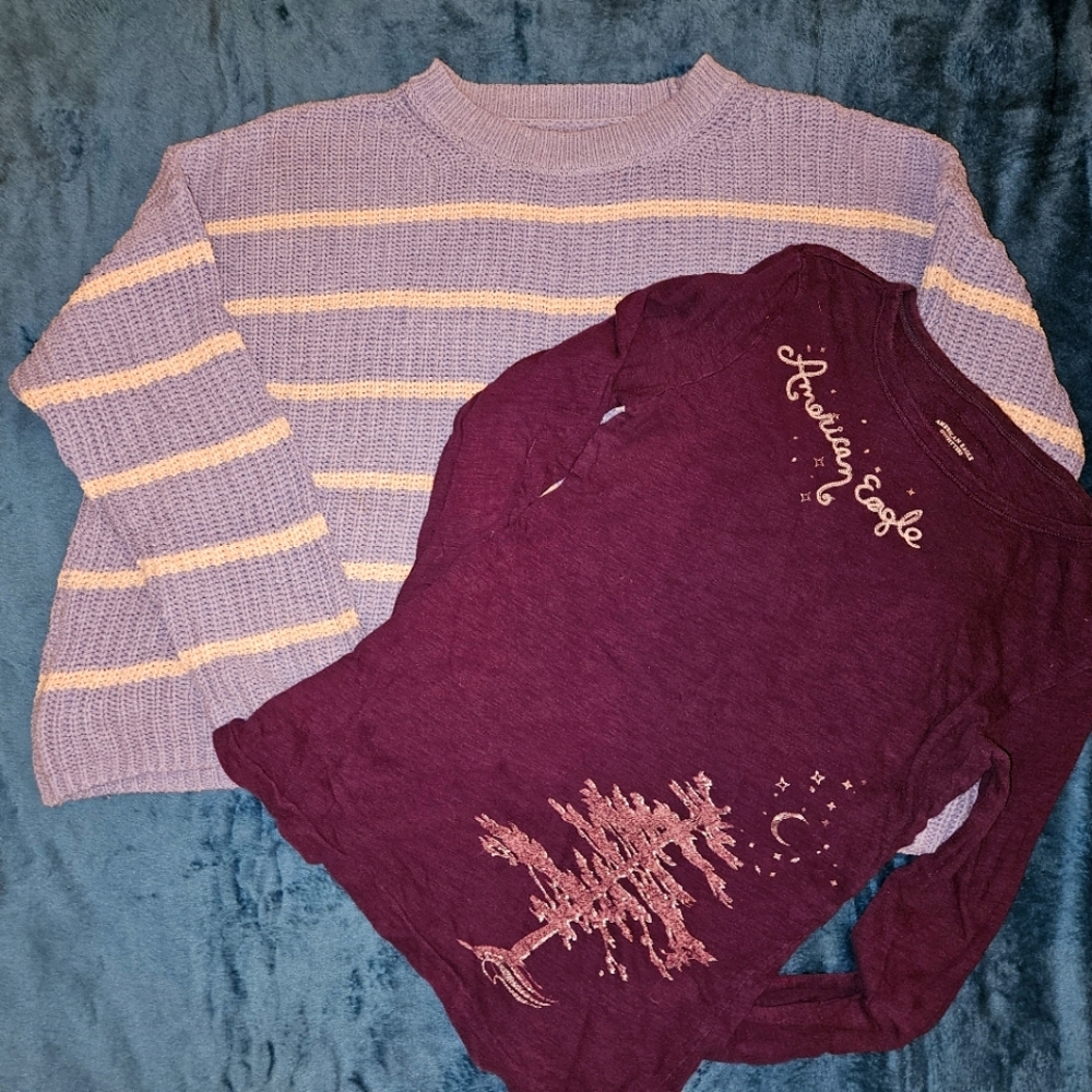 Oversized knit sweater set